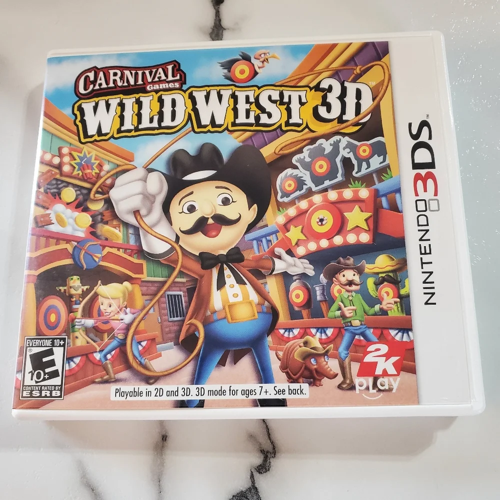 Carnival Games: Wild West Nintendo 3DS Video Game  *TESTED*